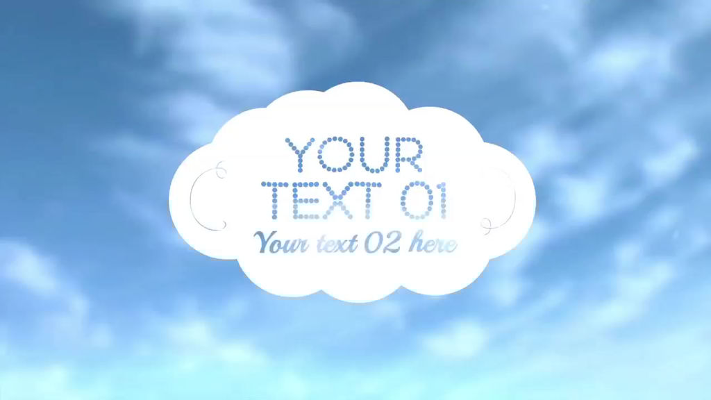 Cloud Title After Effects Template After Effects templates 9009844