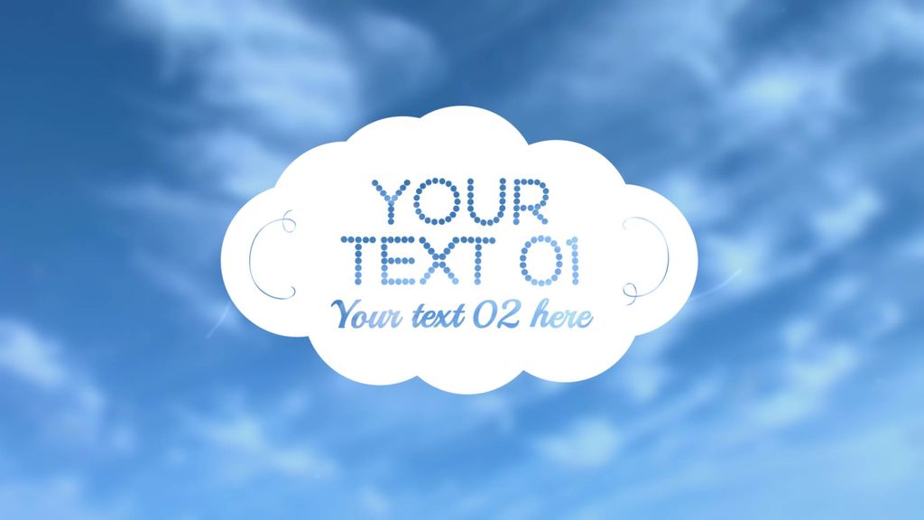 Cloud Title After Effects Template After Effectsテンプレート 9009844