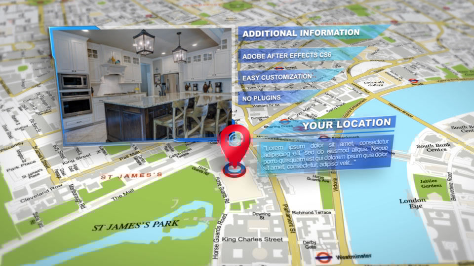 Map Location Photo Slideshow After Effects templates 10456896