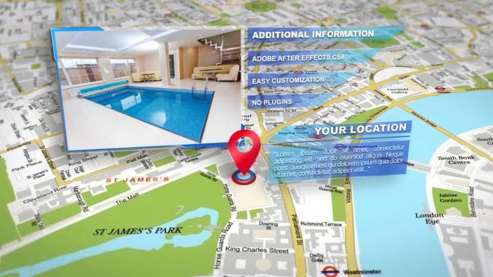 Map Location Photo Slideshow After Effects templates 10456896