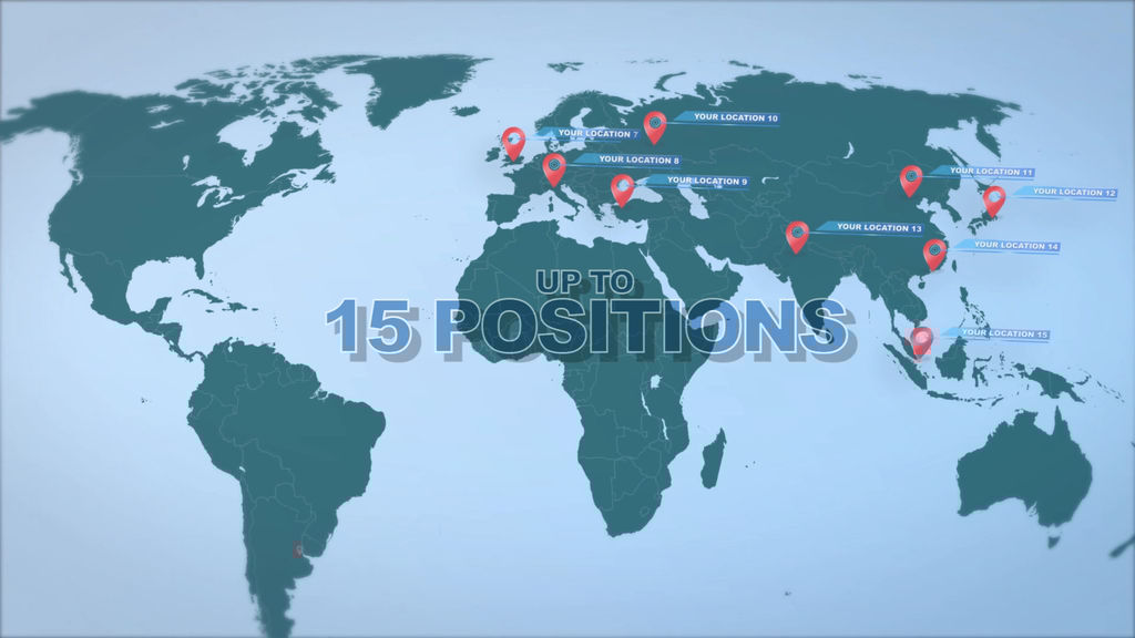 World Map Marker Location Pins After Effects templates 10460823