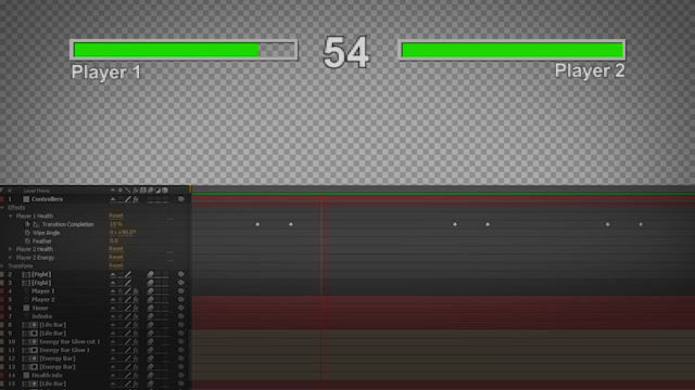Classic Video Game Health Bar After Effects templates 9088678
