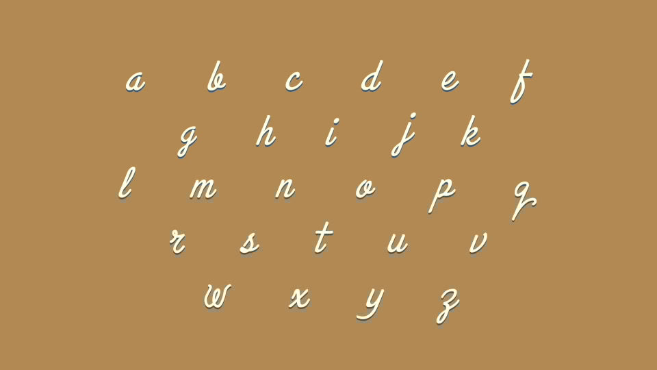 Cursive Animated Font Apple Motion templates | 11126533