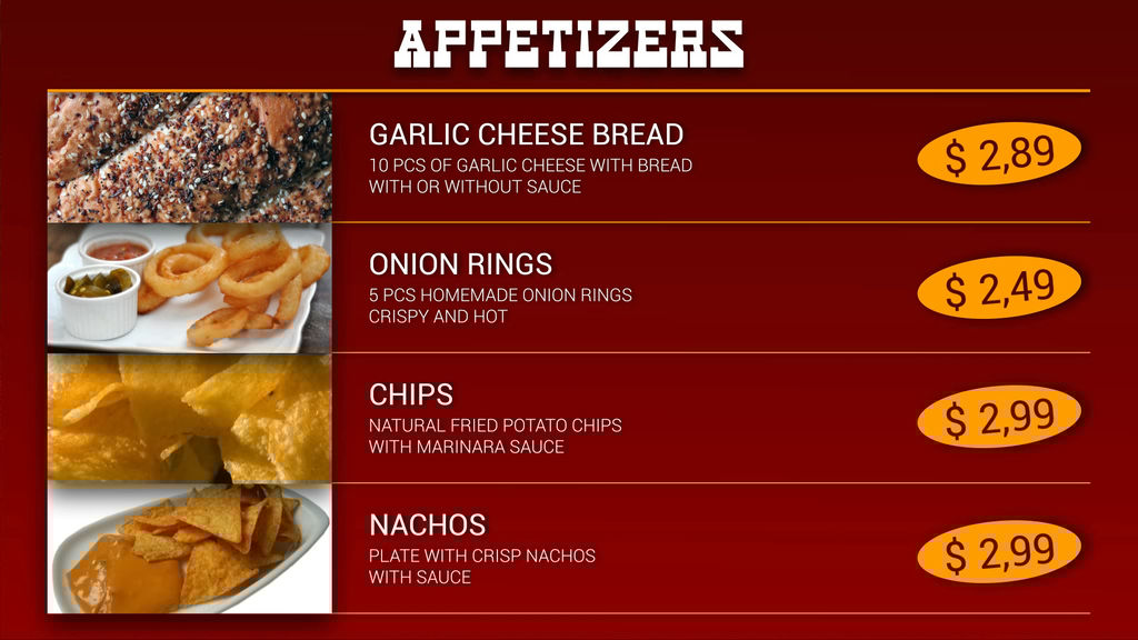 Fast Food Menu Board After Effects Templates 9105204 Food Menu Slideshow After Effects Template Free