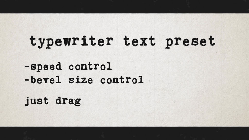 Typewriter Text Preset After Effects templates 11290884