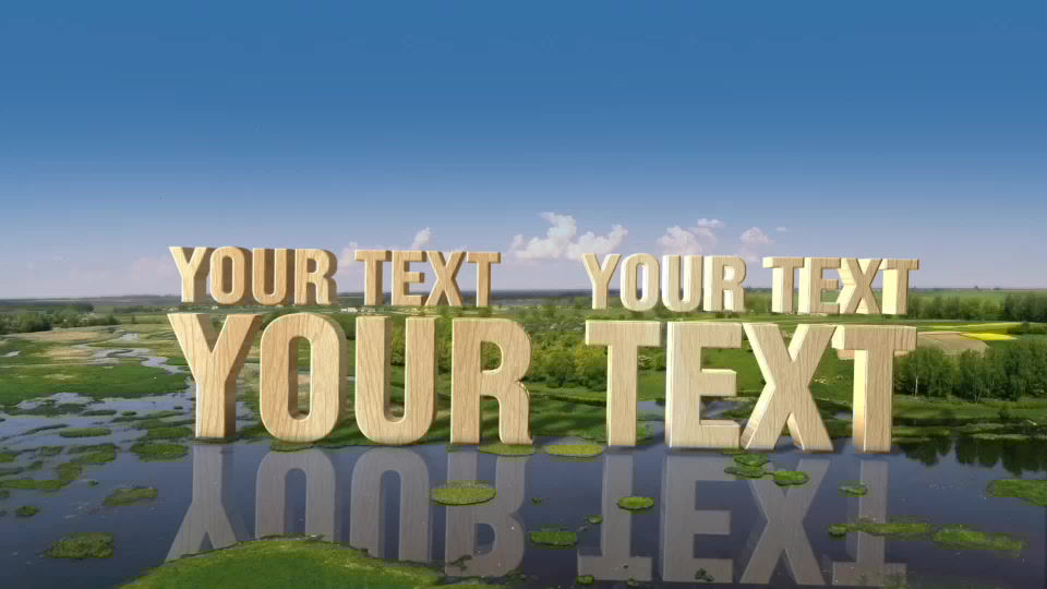 NATURE 3D TITLES PACK (part 1) After Effects templates | 9254863