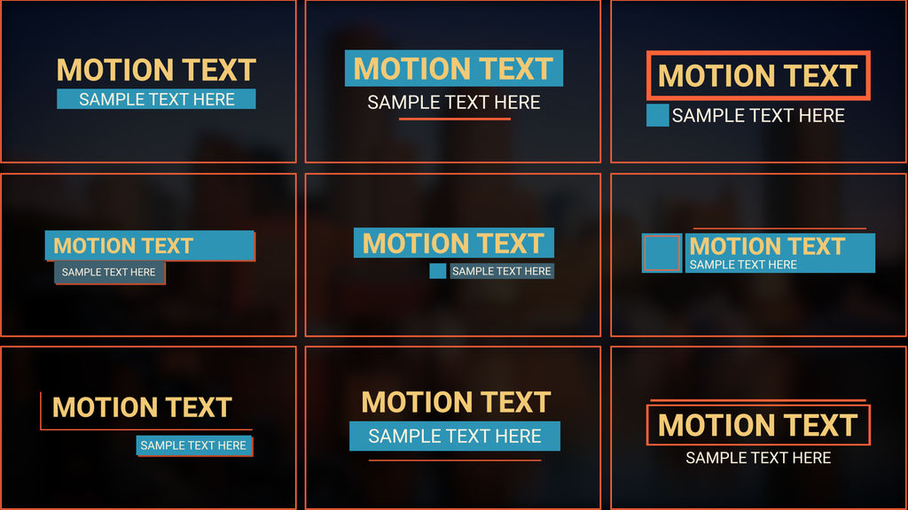 Animated Text Motion Graphics Template | 12682175
