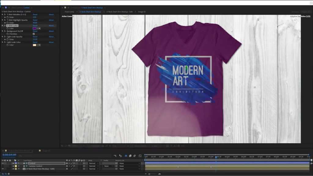 Download Realistic T-Shirt Mockup Pack After Effects templates ...