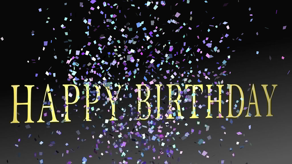 Particle Confetti Explosion Happy Birthday After Effects templates