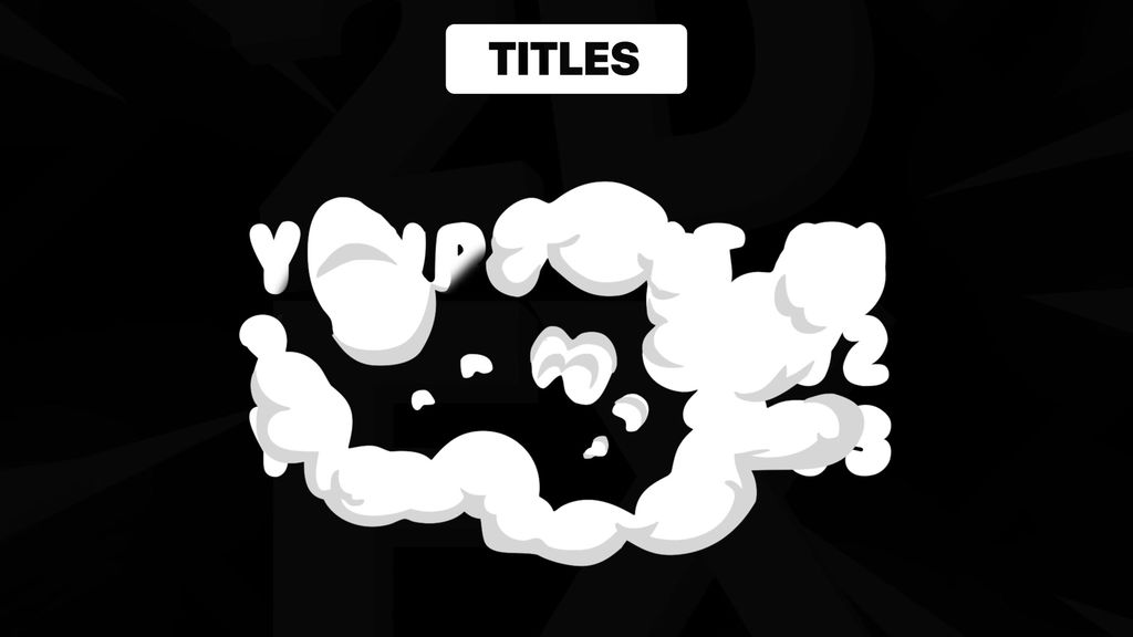 2D Cartoon Smoke Motion Graphics Template 13386899