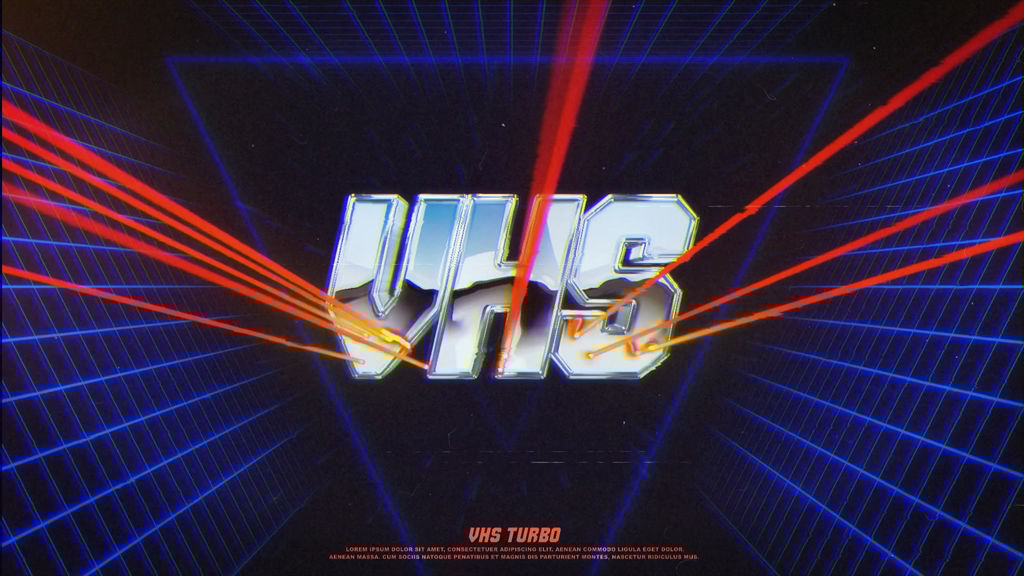 Retro VHS Logo After Effects templates 13646455
