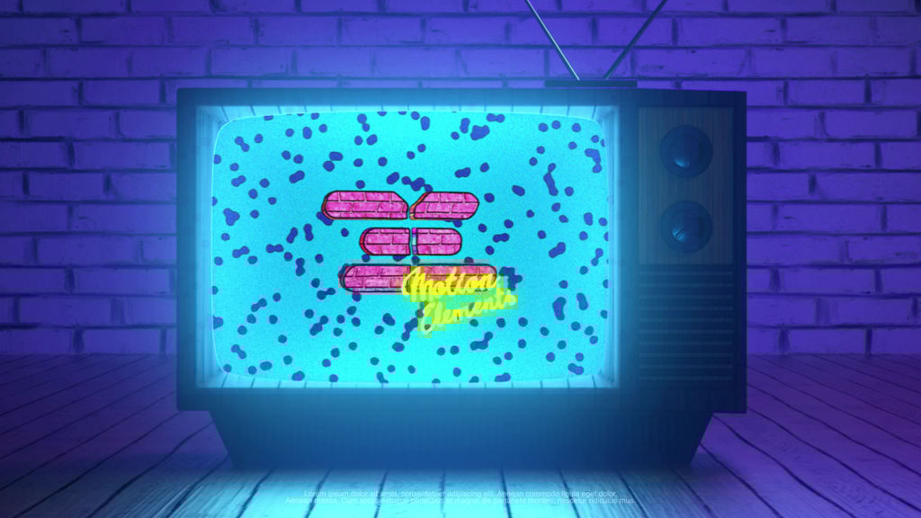 Retro TV Logo After Effects templates 13772696