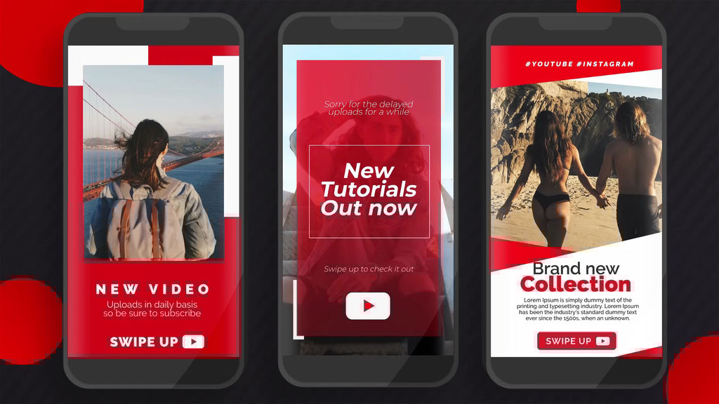 Youtube Instagram Stories Motion Graphics Template 14265505