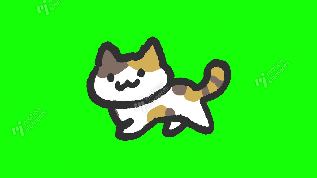 Animated Cat Walking Animation