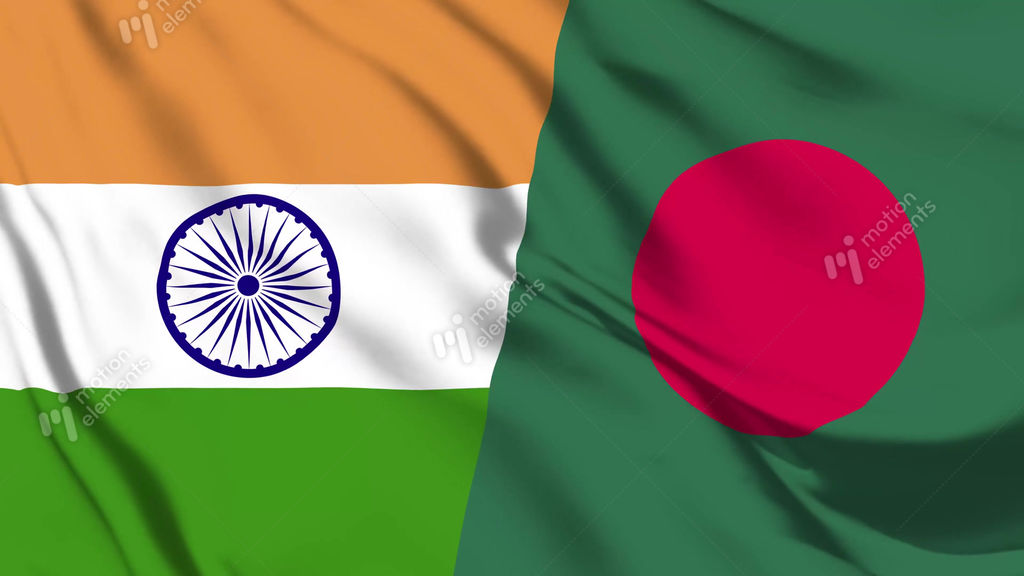 India and Bangladesh Flag waving in loop and In Animated GIF 30241941 | MotionElements