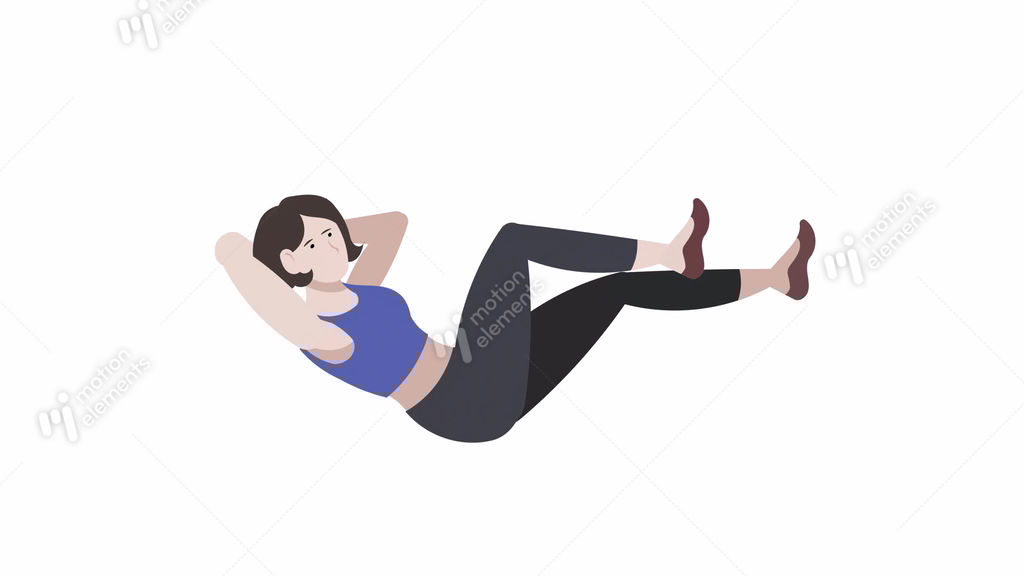 Bicycle Exercise Clipart Bicicleta Crunch Female Cartoon Character