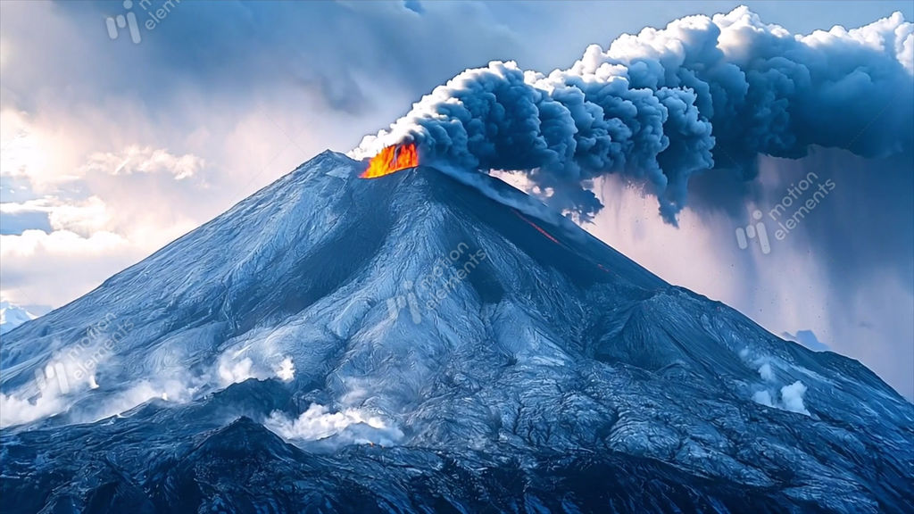 Volcano Eruption Animated Gif